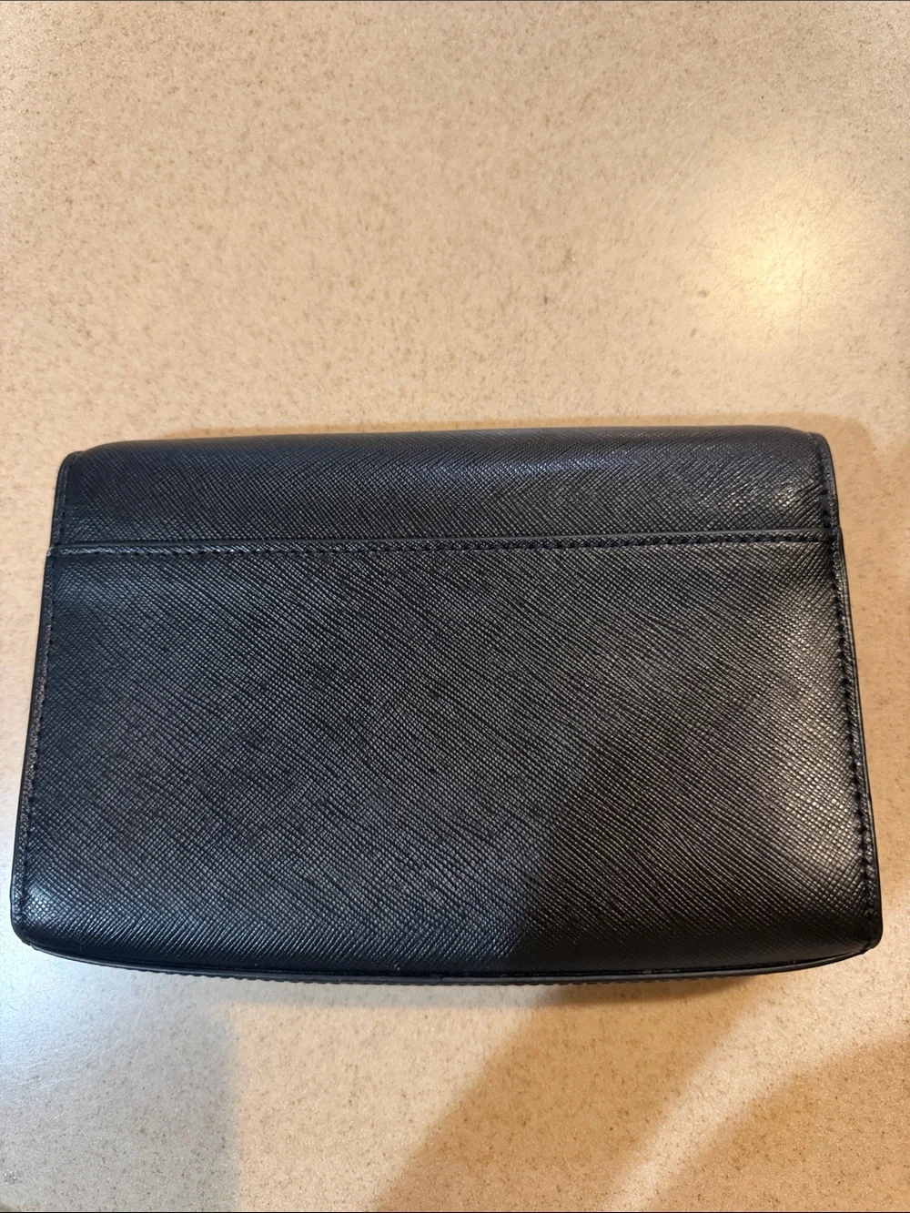 Kate Spade Black Crossbody Wallet (missing strap)- Gold Logo